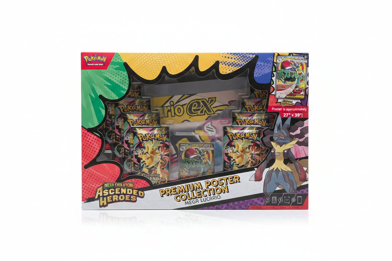 Pokemon TCG Ascended Heroes Premium Poster Collection Lucario